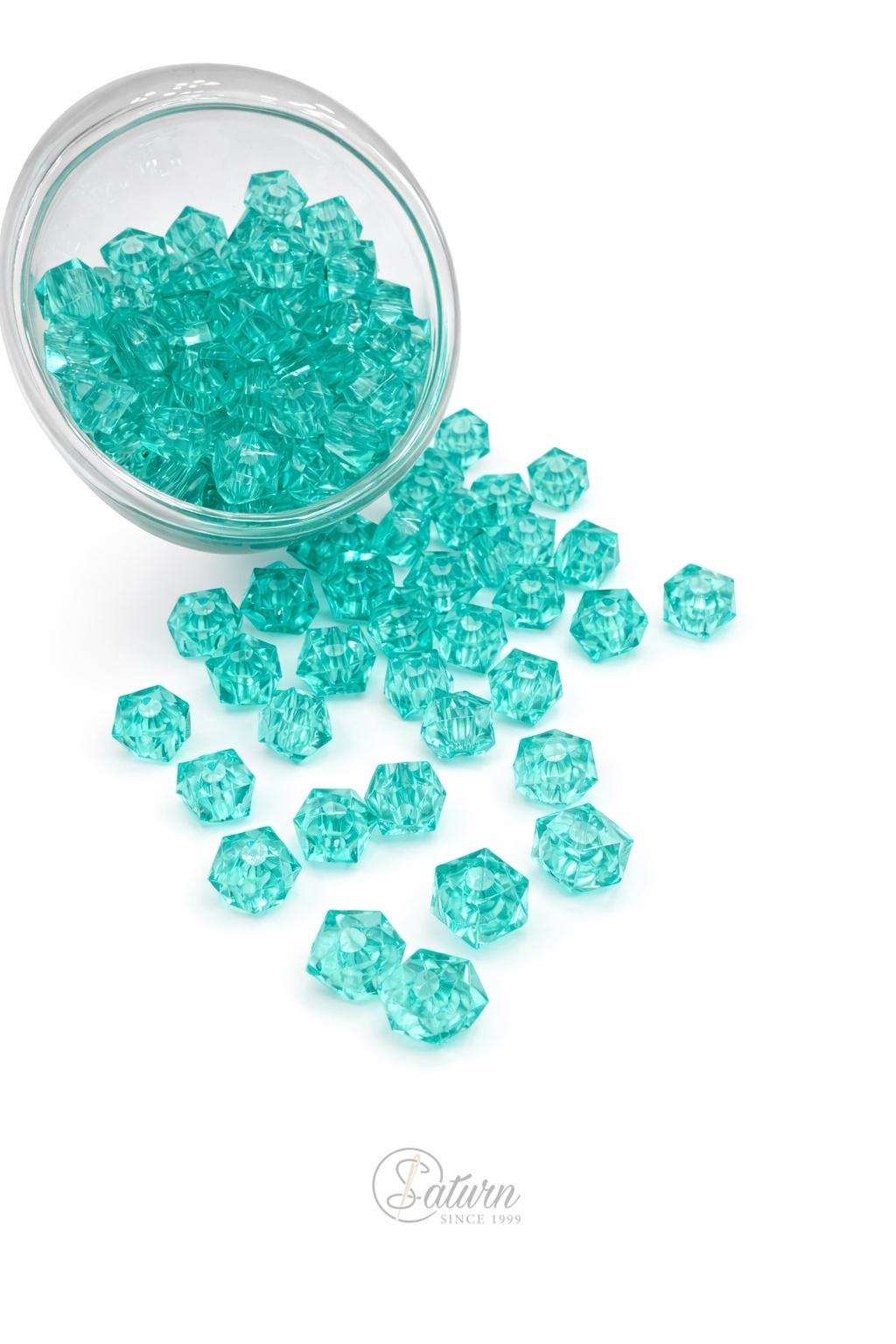 Perle de cusut 10 mm patrate  – margele decorative, 500 g/punga, diverse culori