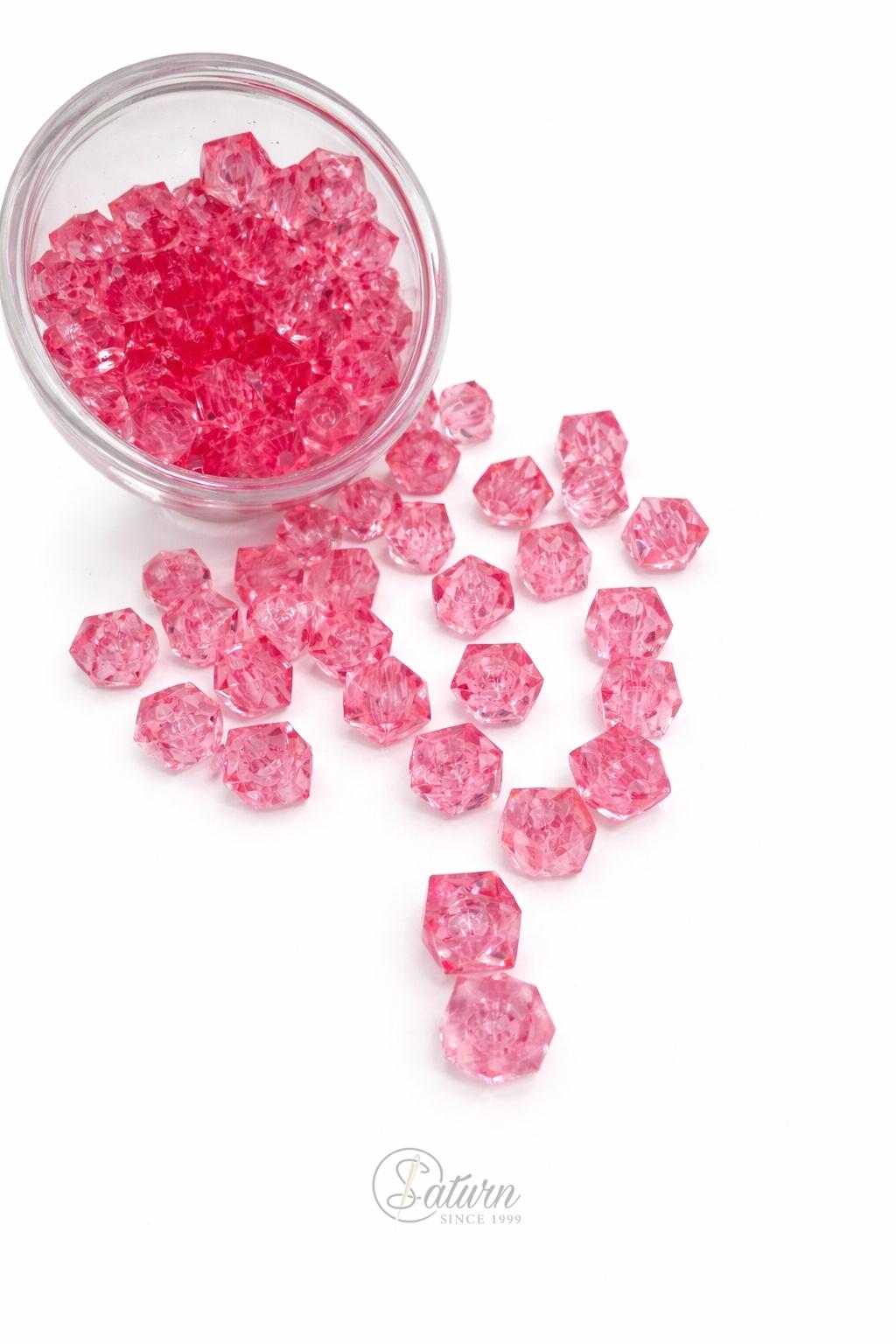 Perle de cusut 10 mm patrate  – margele decorative, 500 g/punga, diverse culori