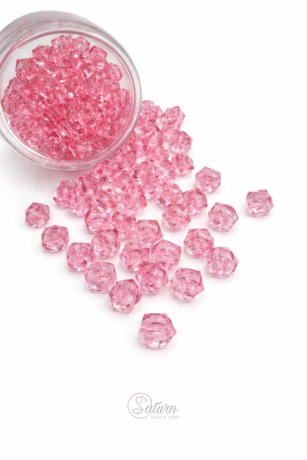 Perle de cusut 10 mm patrate  – margele decorative, 500 g/punga, diverse culori