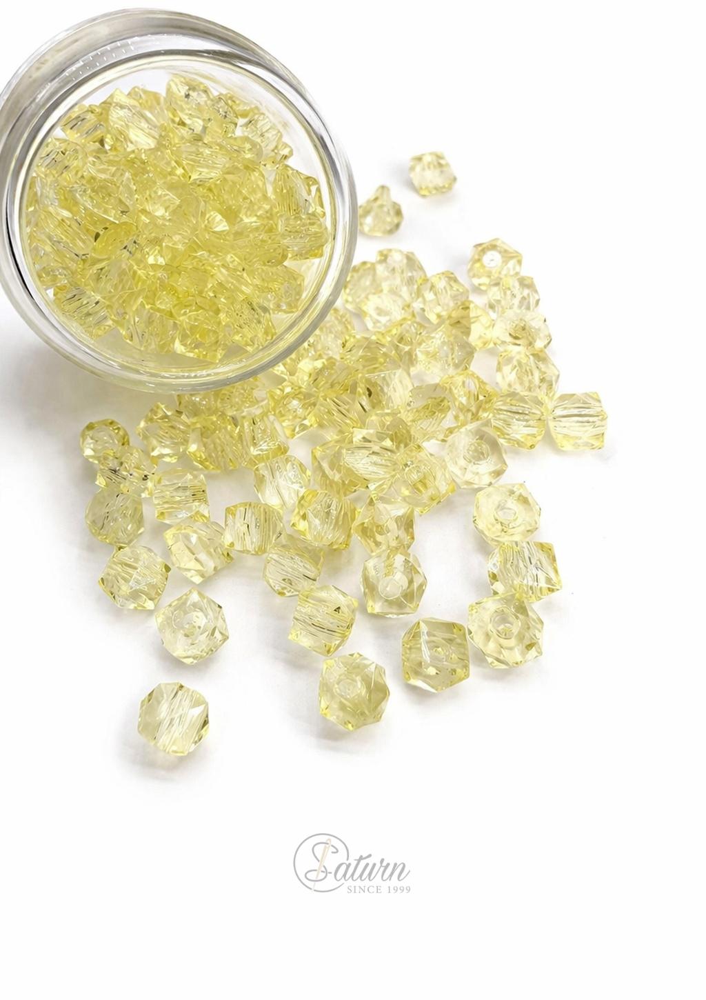 Perle de cusut 10 mm patrate  – margele decorative, 500 g/punga, diverse culori