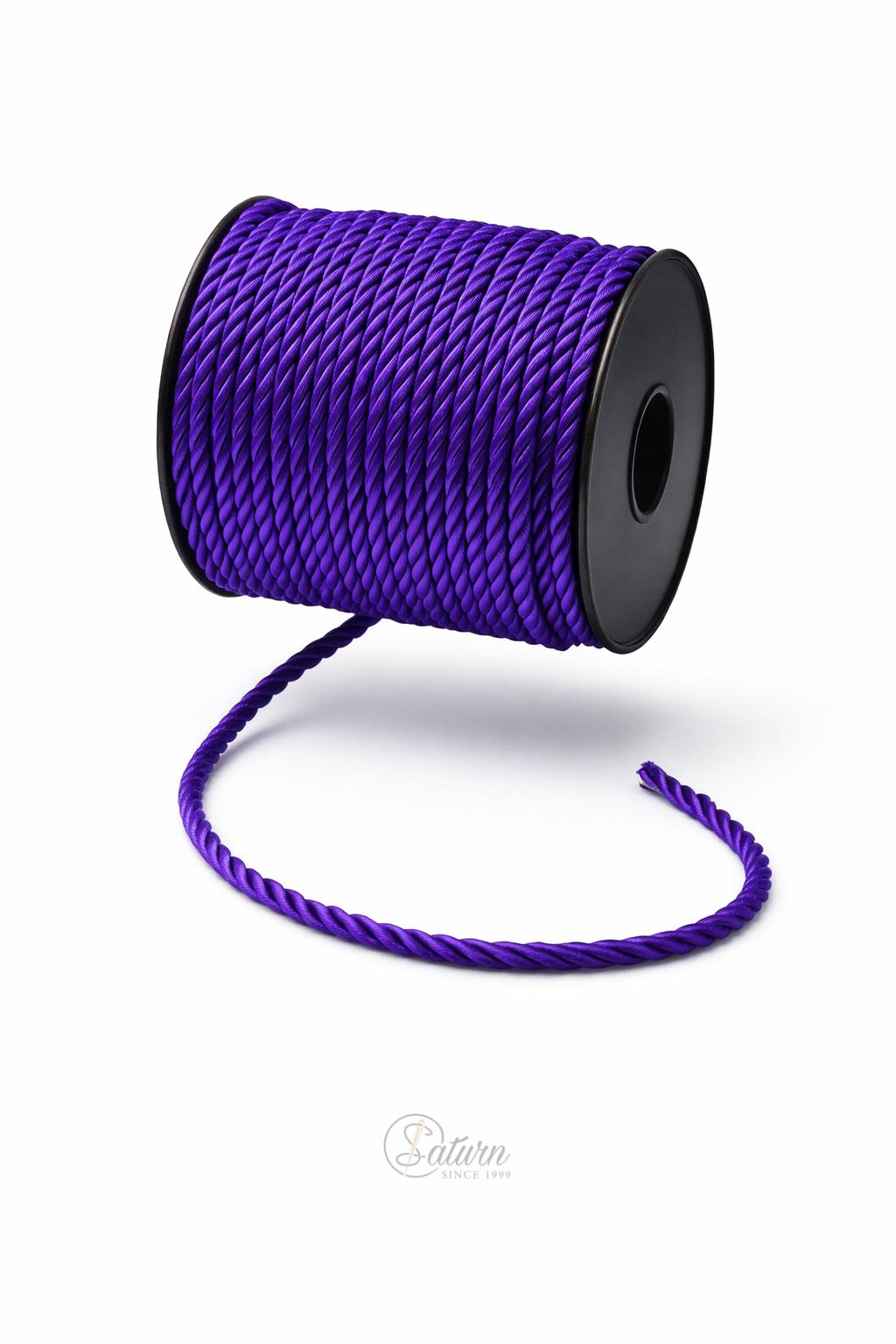 Snur Rasucit din Poliester 4 mm – Rola 25 m – Accesoriu Decorativ Textil