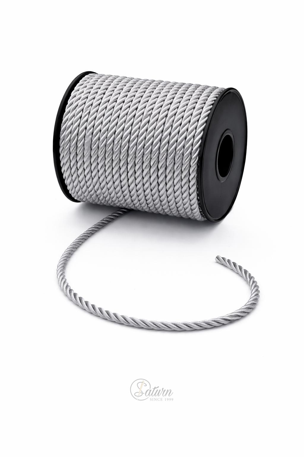 Snur Rasucit din Poliester 4 mm – Rola 25 m – Accesoriu Decorativ Textil