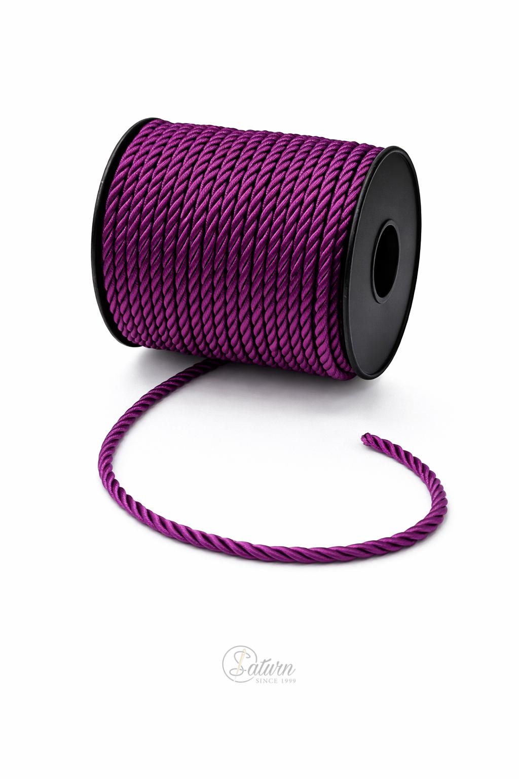 Snur Rasucit din Poliester 4 mm – Rola 25 m – Accesoriu Decorativ Textil