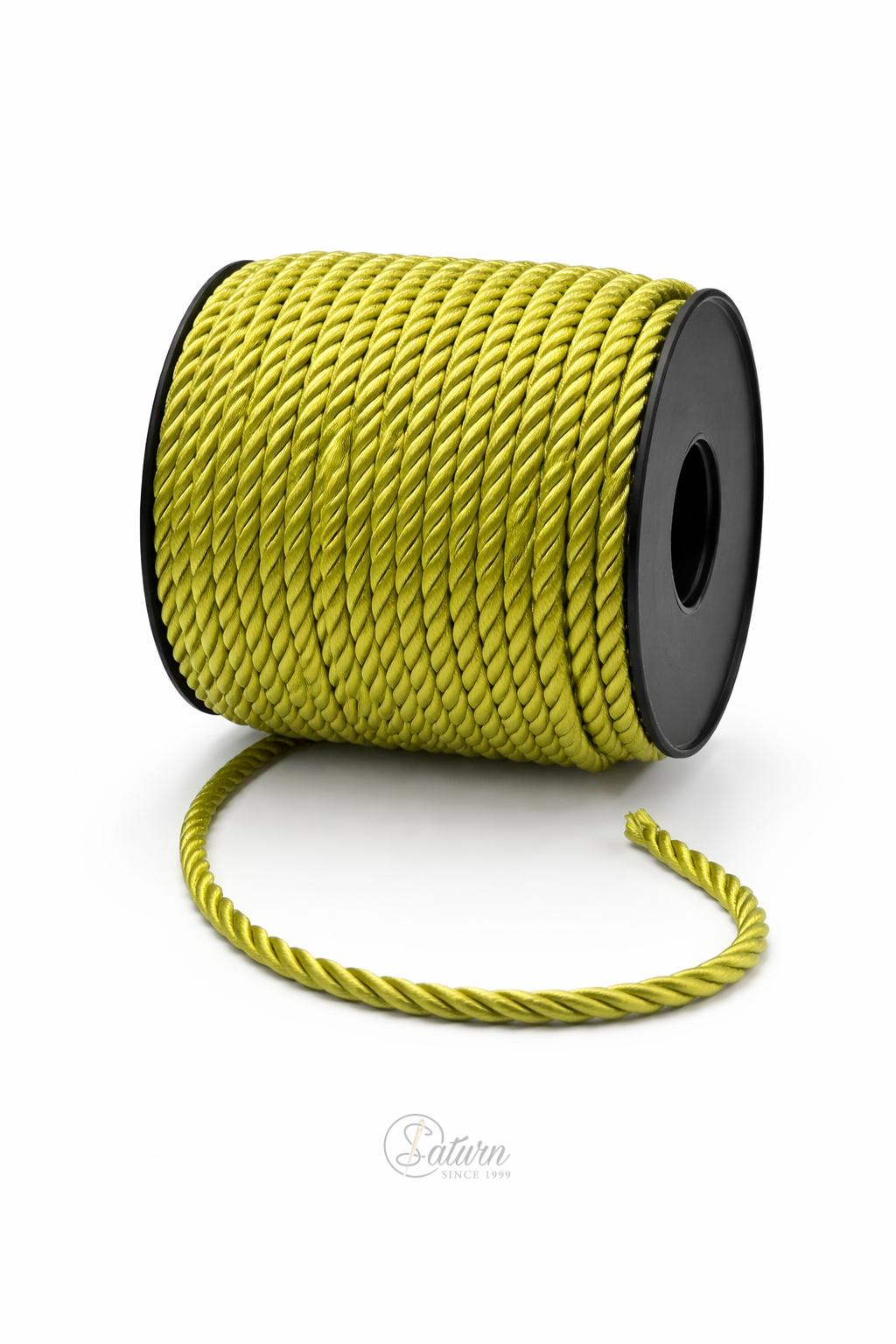 Snur Rasucit din Poliester 4 mm – Rola 25 m – Accesoriu Decorativ Textil