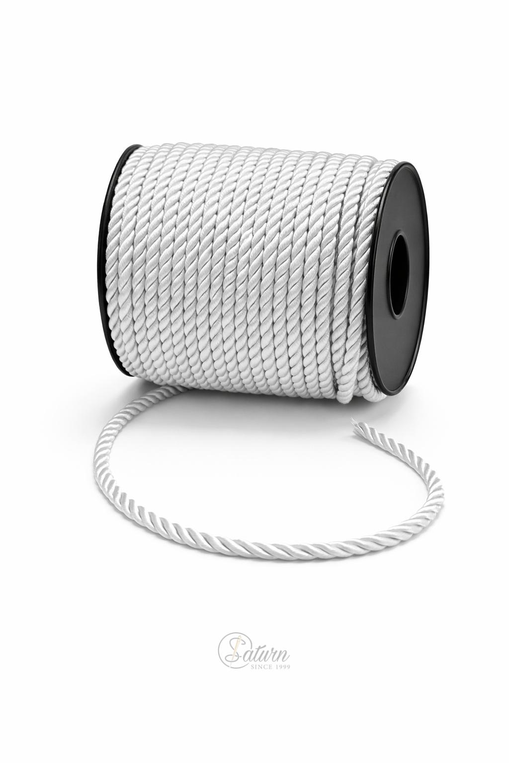 Snur Rasucit din Poliester 4 mm – Rola 25 m – Accesoriu Decorativ Textil