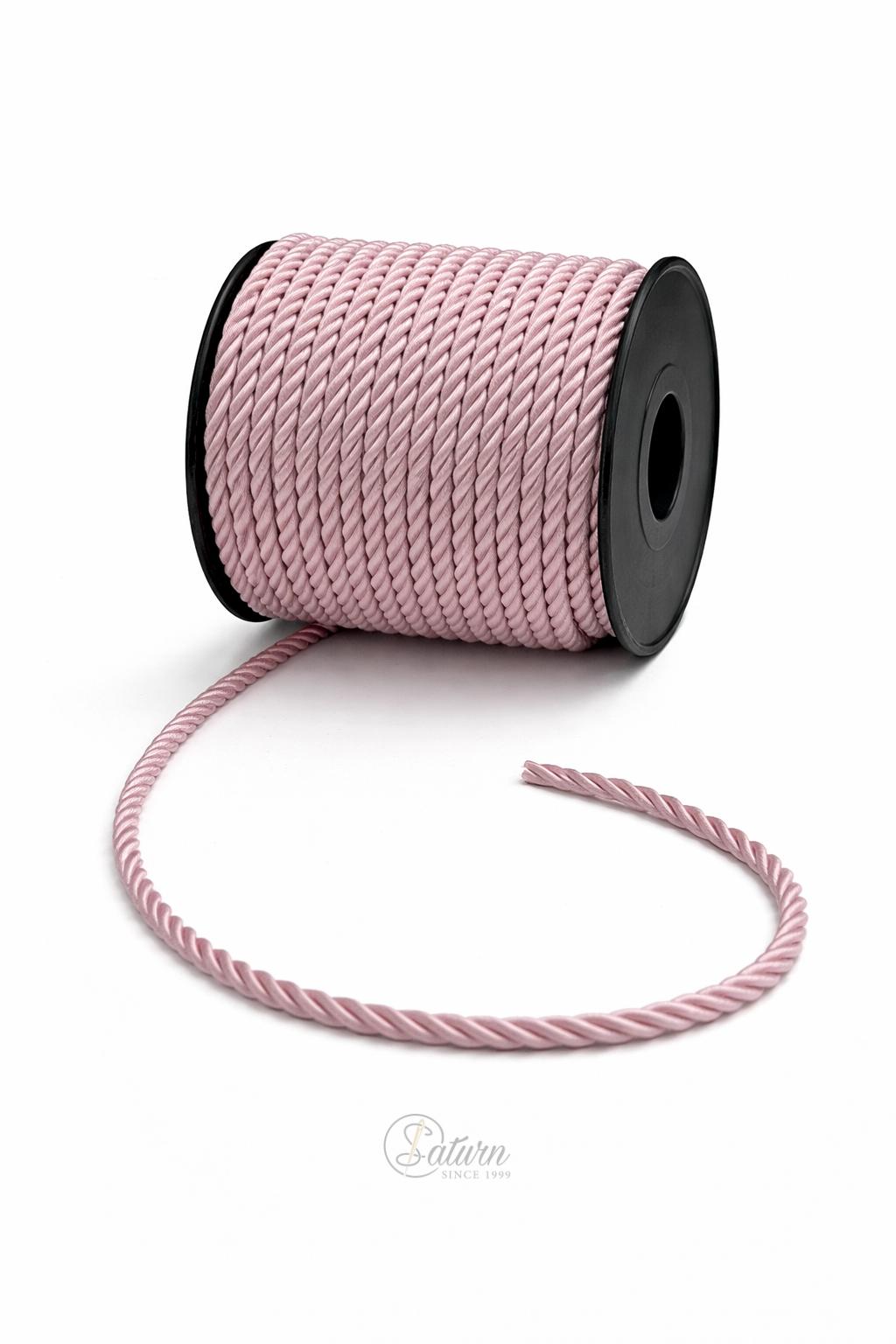 Snur Rasucit din Poliester 4 mm – Rola 25 m – Accesoriu Decorativ Textil
