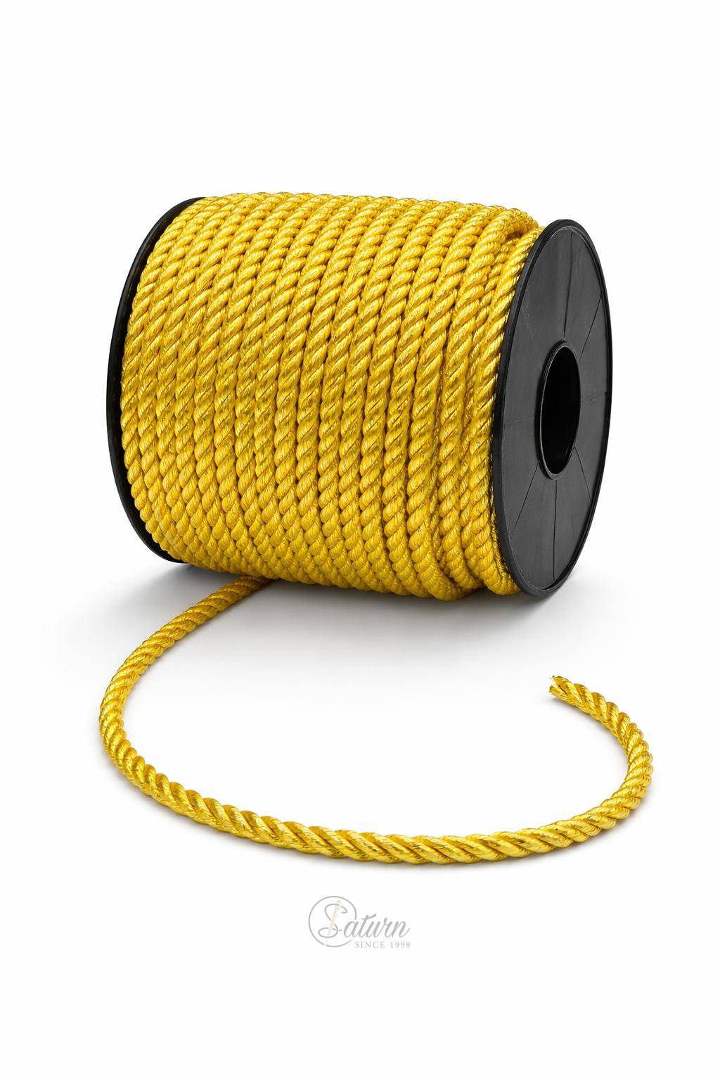 Snur Rasucit din Poliester 4 mm – Rola 25 m – Accesoriu Decorativ Textil