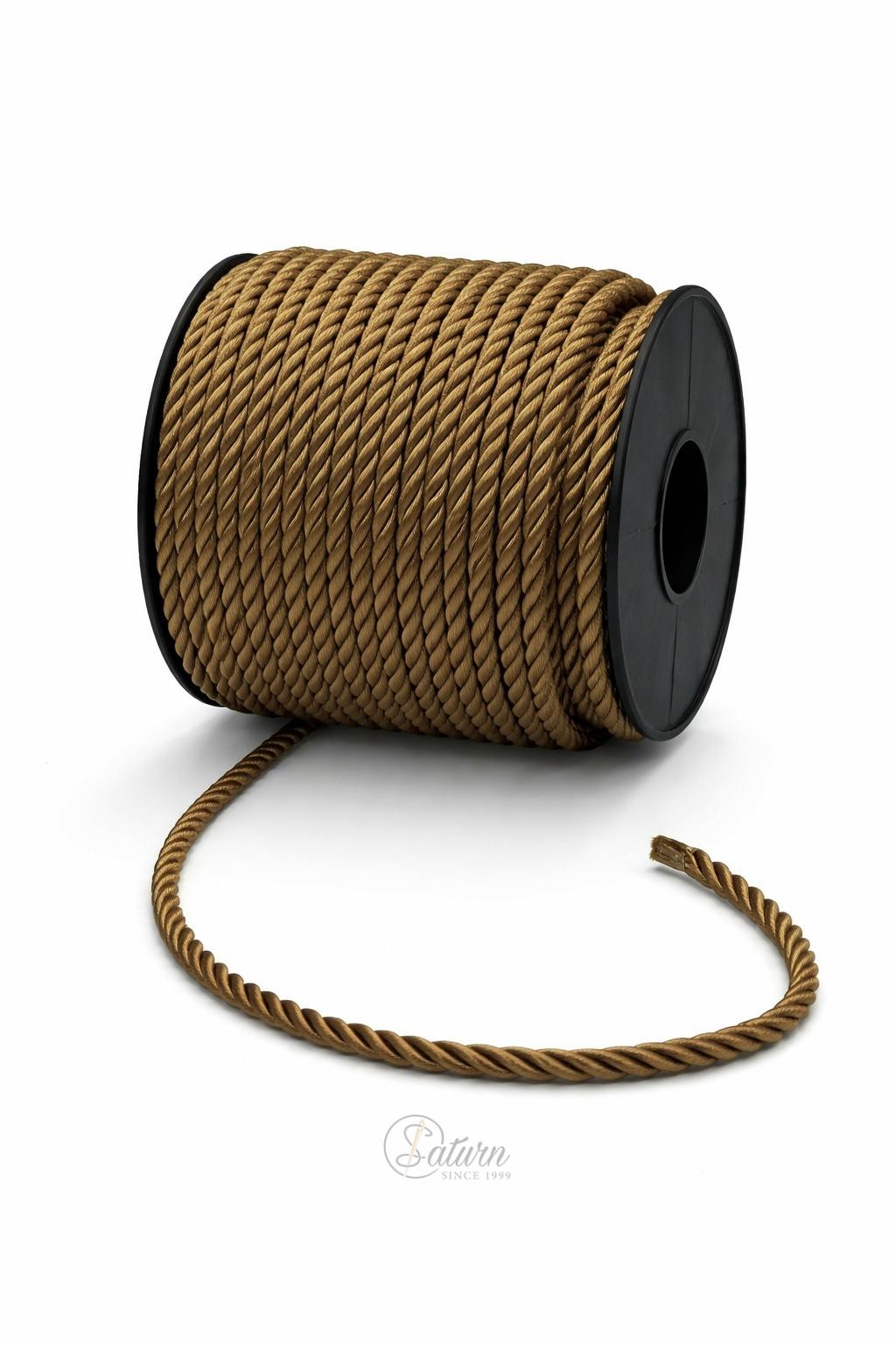 Snur Rasucit din Poliester 4 mm – Rola 25 m – Accesoriu Decorativ Textil