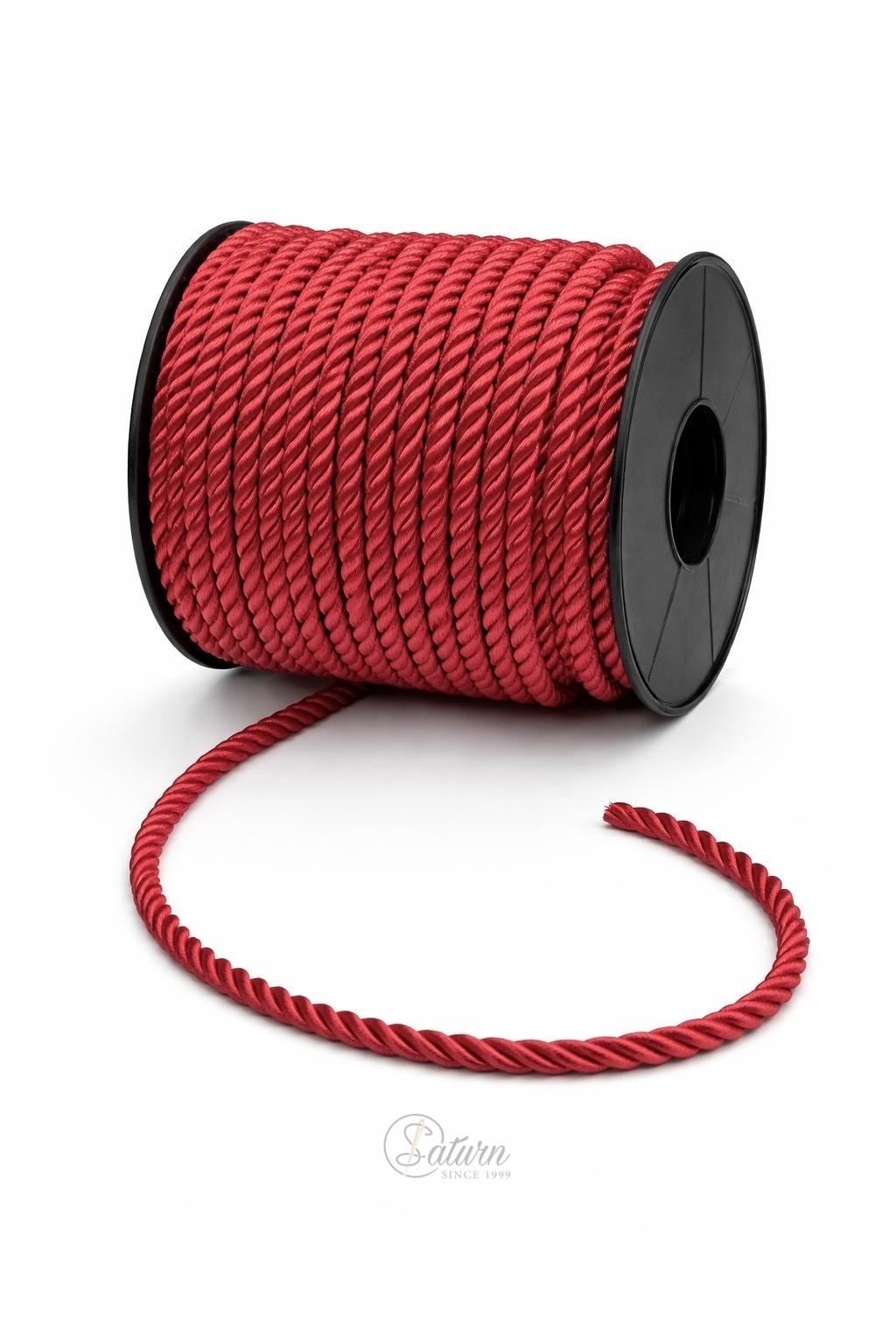 Snur Rasucit din Poliester 4 mm – Rola 25 m – Accesoriu Decorativ Textil