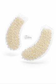 Guler decorativ cu perle 6 cm – aplicatie fashion premium pentru camasi si bluze