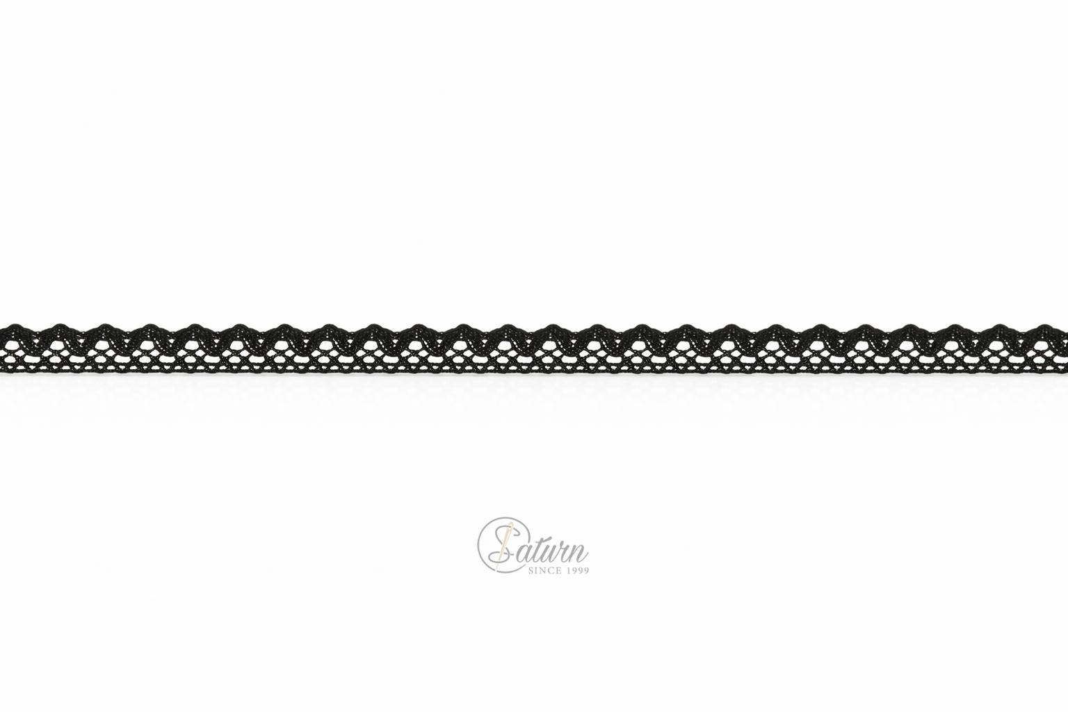 Dantela bumbac alba model 1334, latime 1.5 cm, rola 50 yards, banda decorativa pentru croitorie