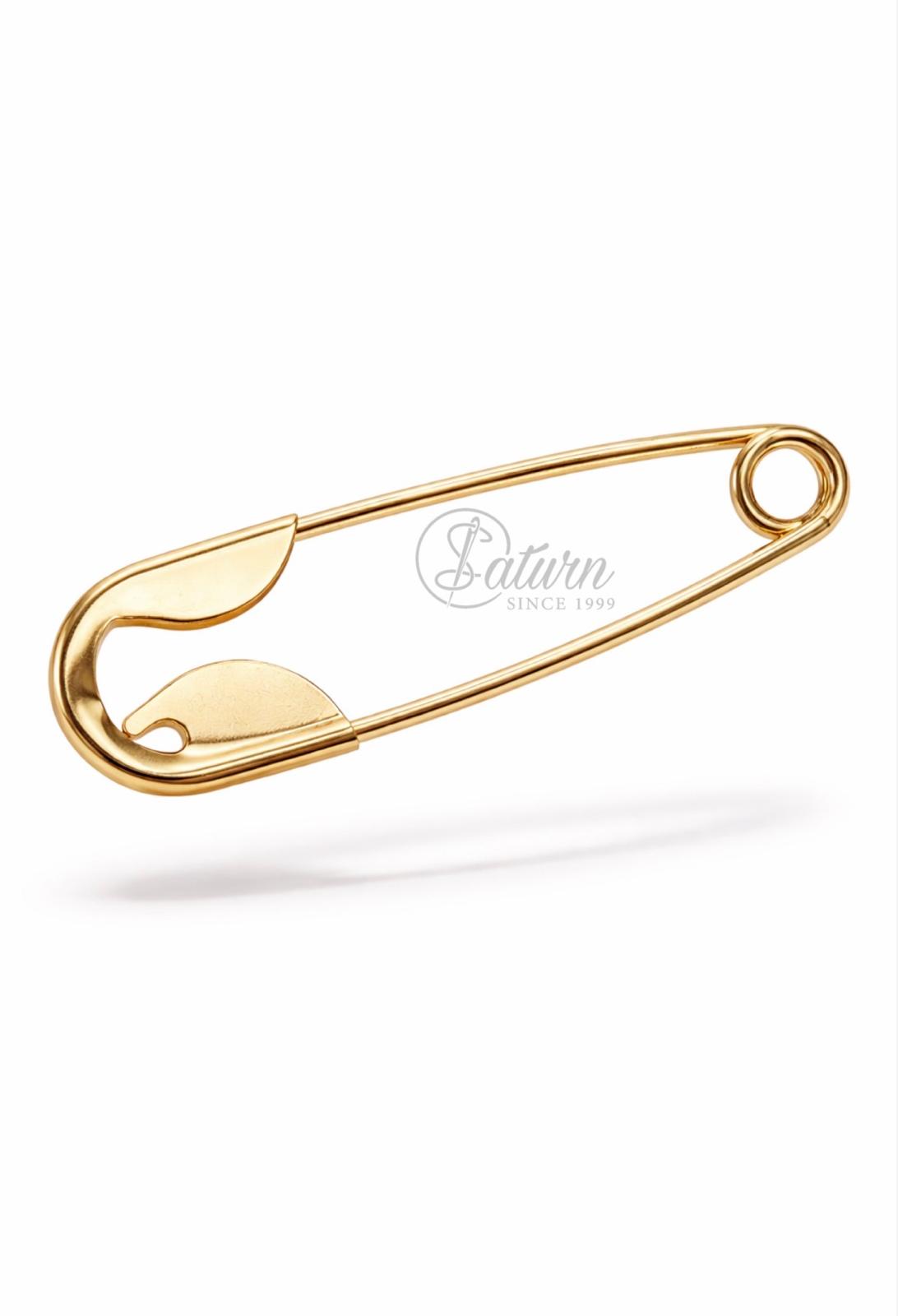 Ac de siguranta metalic  10 cm, ac decorativ mare pentru prindere textile si accesorii