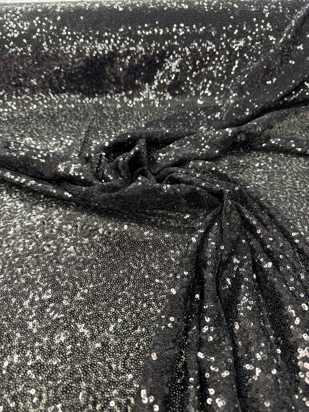 Material Elegant cu Paiete Stralucitoare pentru Rochii Couture 140cm/la metru