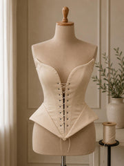 Corset dama elegant cu snur frontal si inchidere reglabila cu snur  la spate M32
