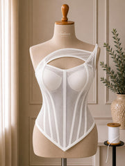 Corset elegant din tul si croiala ce evidentiaza talia M37