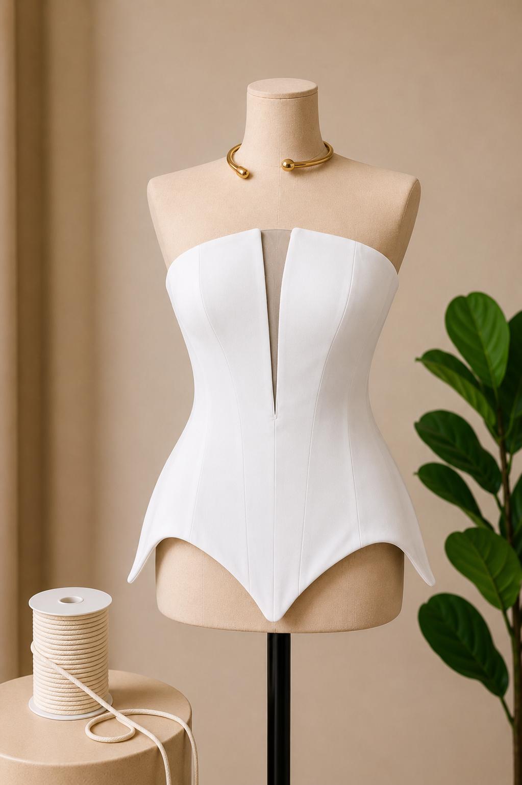 Corset elegant si croiala ce evidentiaza talia M40