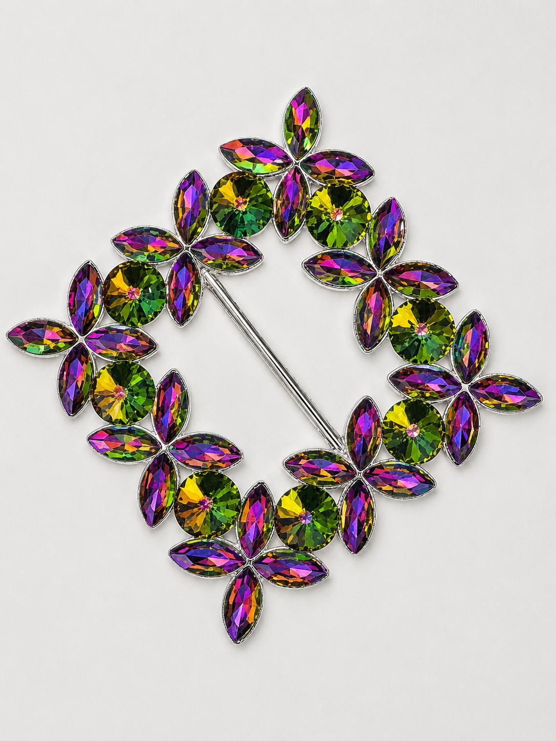 Catarama eleganta multicolora cu pietre stralucitoare 8,5 cm DJ960