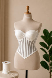 Corset dama cu cupe si decolteu sweetheart M7