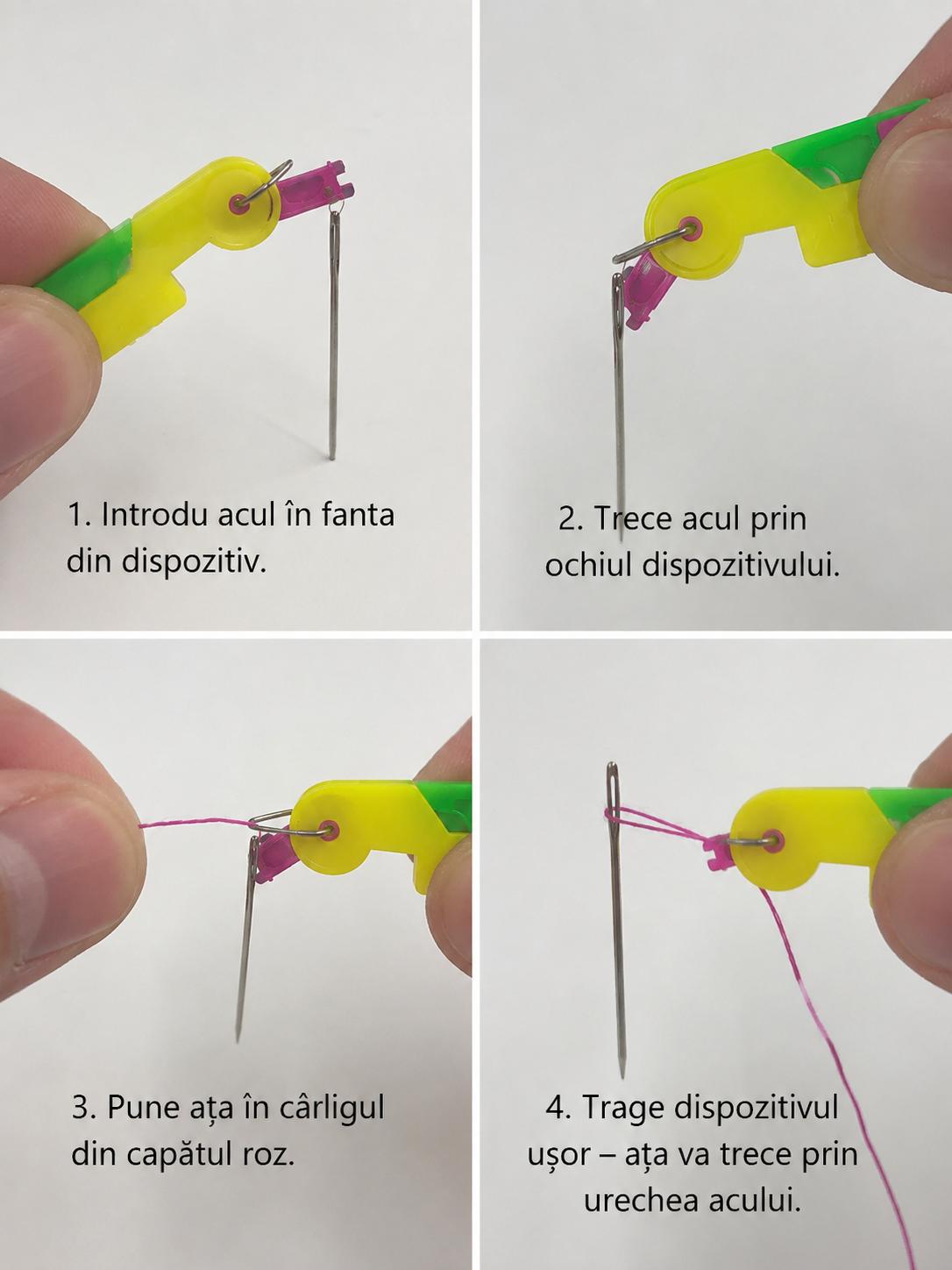 Dispozitiv de bagat ata in ac – ajutor practic pentru cusut\ set 10 buc