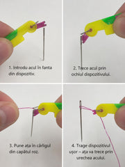 Dispozitiv de bagat ata in ac – ajutor practic pentru cusut\ set 10 buc