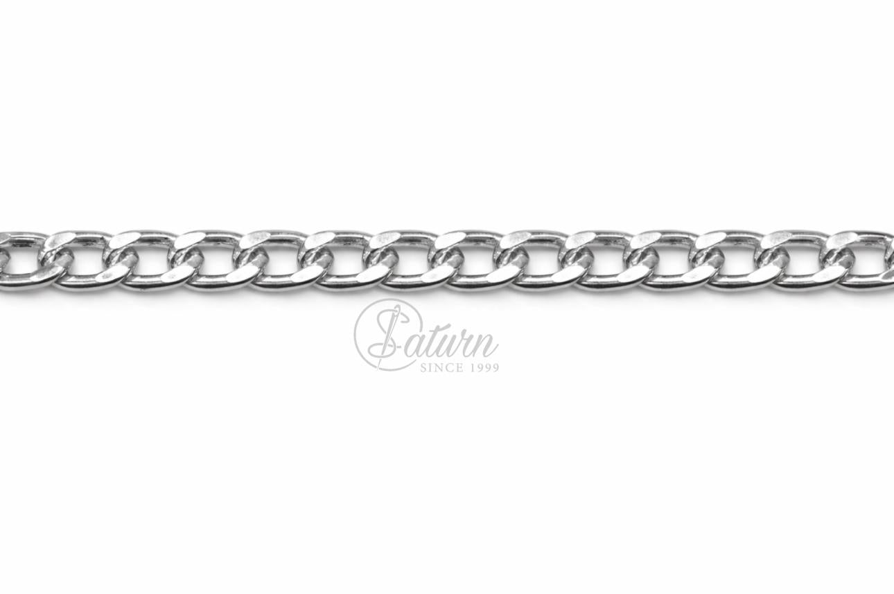 Lant Metalic C-40 Auriu & Argintiu 8,2×12 mm – la metru | Lant decorativ pentru genti, accesorii si bijuterii