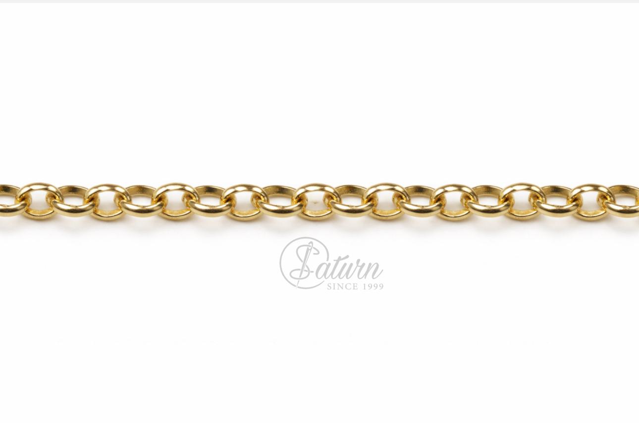 Lant Metalic C-40 6 mm Auriu /Argintiu – la metru |Lant decorativ pentru genti, accesorii si bijuterii