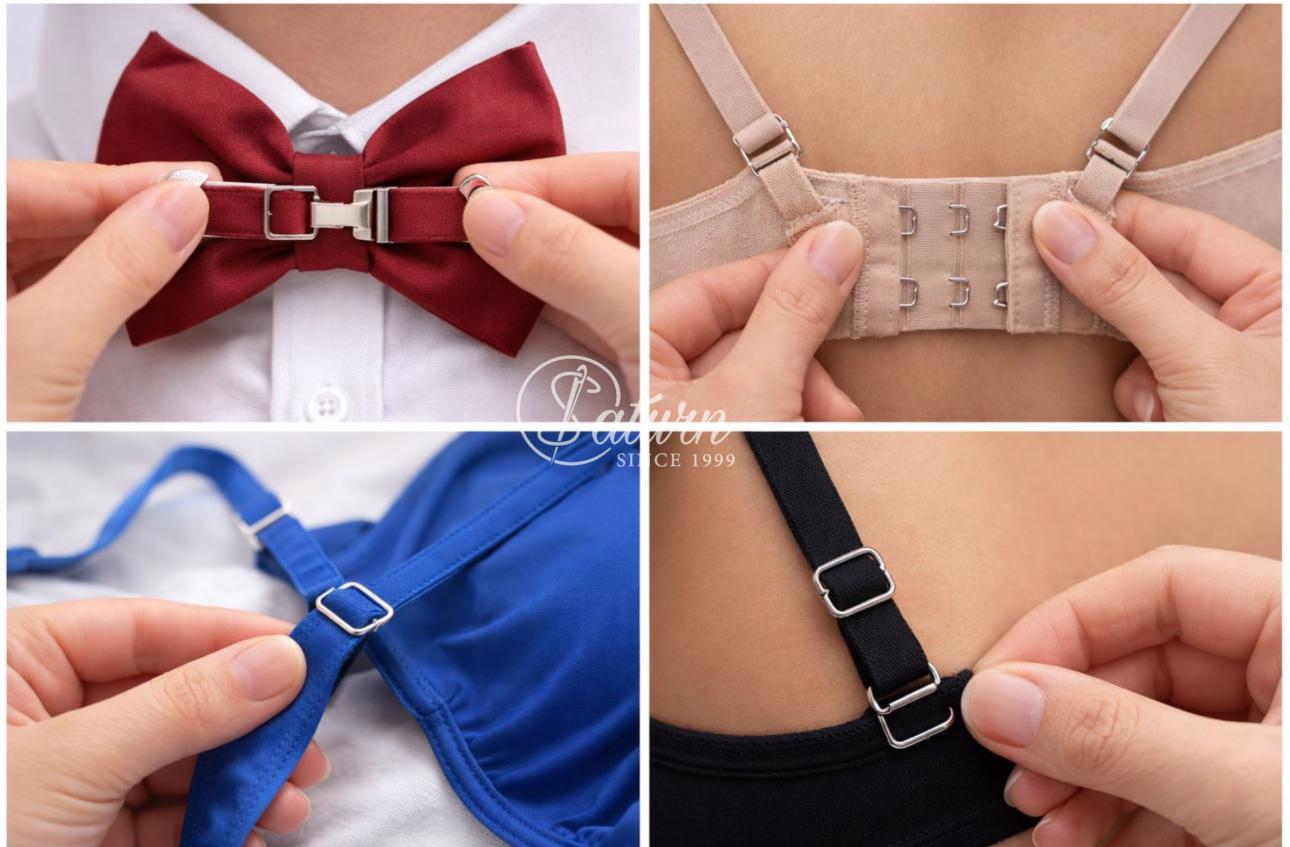 Inchizatori Papion Metalice 13 mm – Accesorii Reglare Bretele, Sutiene, Costume – Set 100 Perechi/nu ruginesc