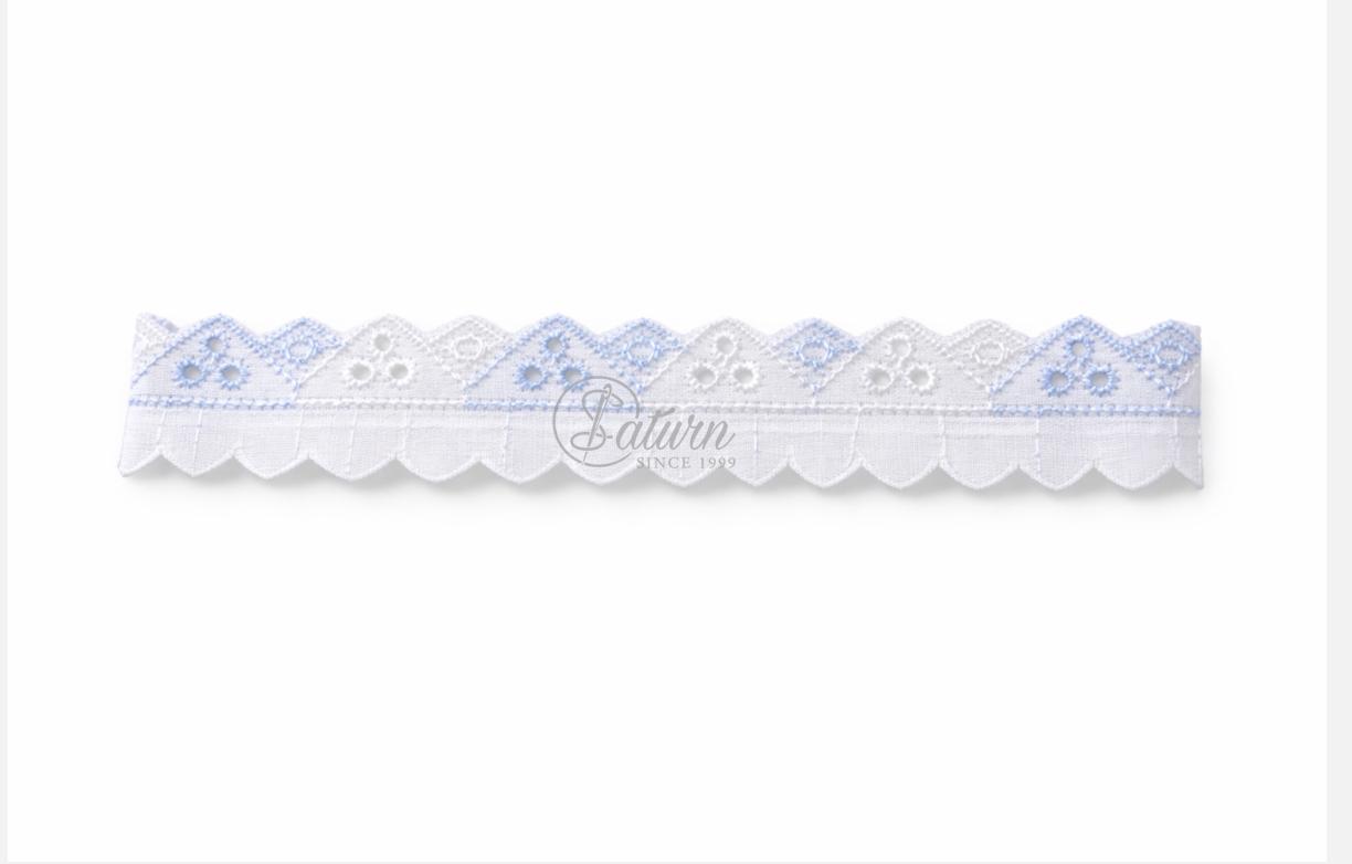 Dantela din bumbac 2 cm – rola 15 yards (13.7 m), dantela decorativa pentru croitorie