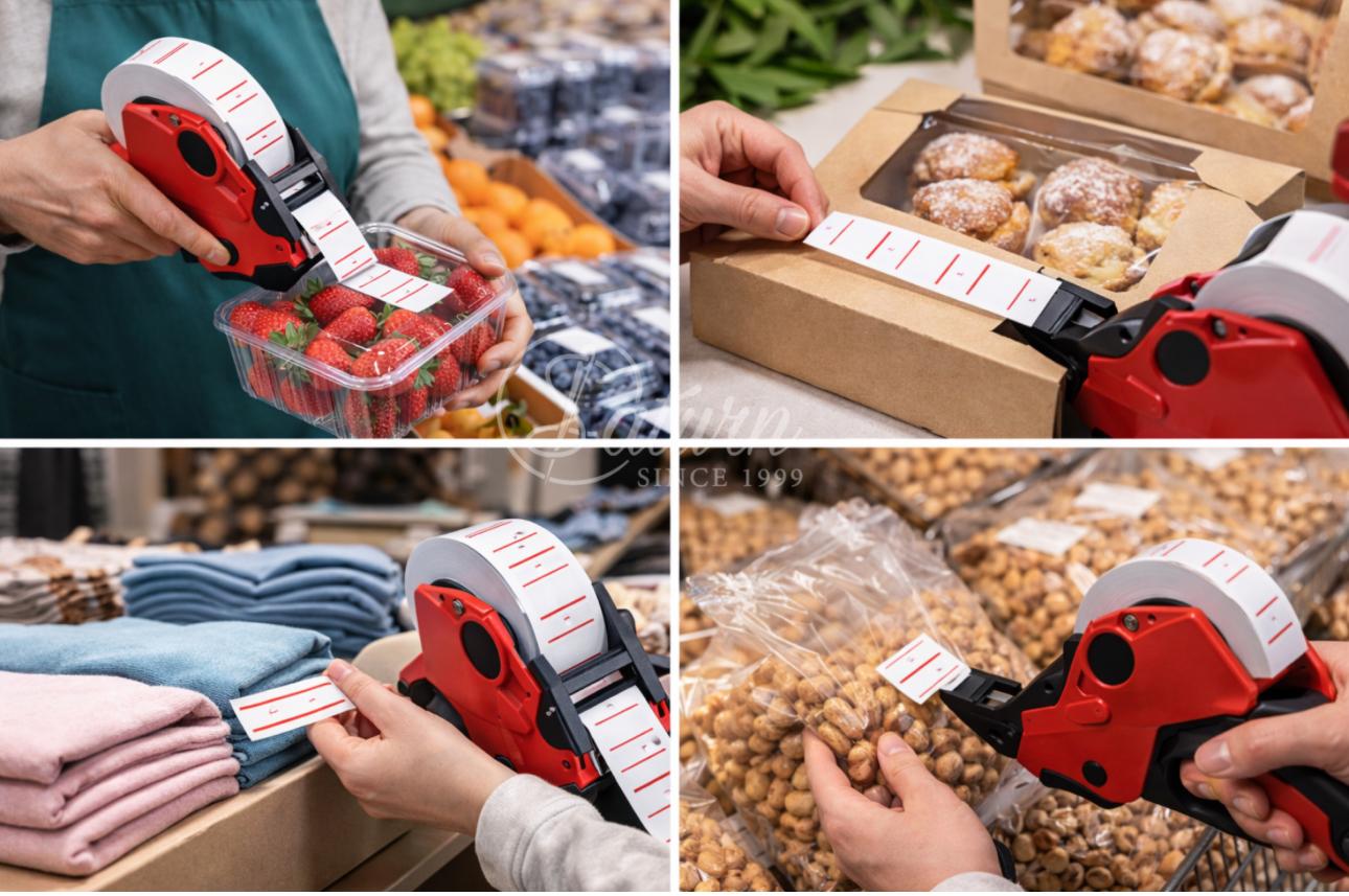 Etichete adezive  pentru Preturi – Set 10 Role – Afisare Clara și Practica