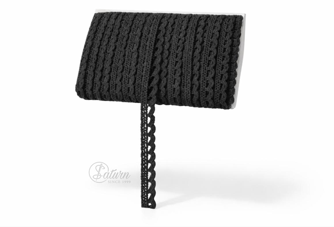 Dantela din Bumbac 1 cm #1212 – Banda Decorativa 15 Yards/Rola