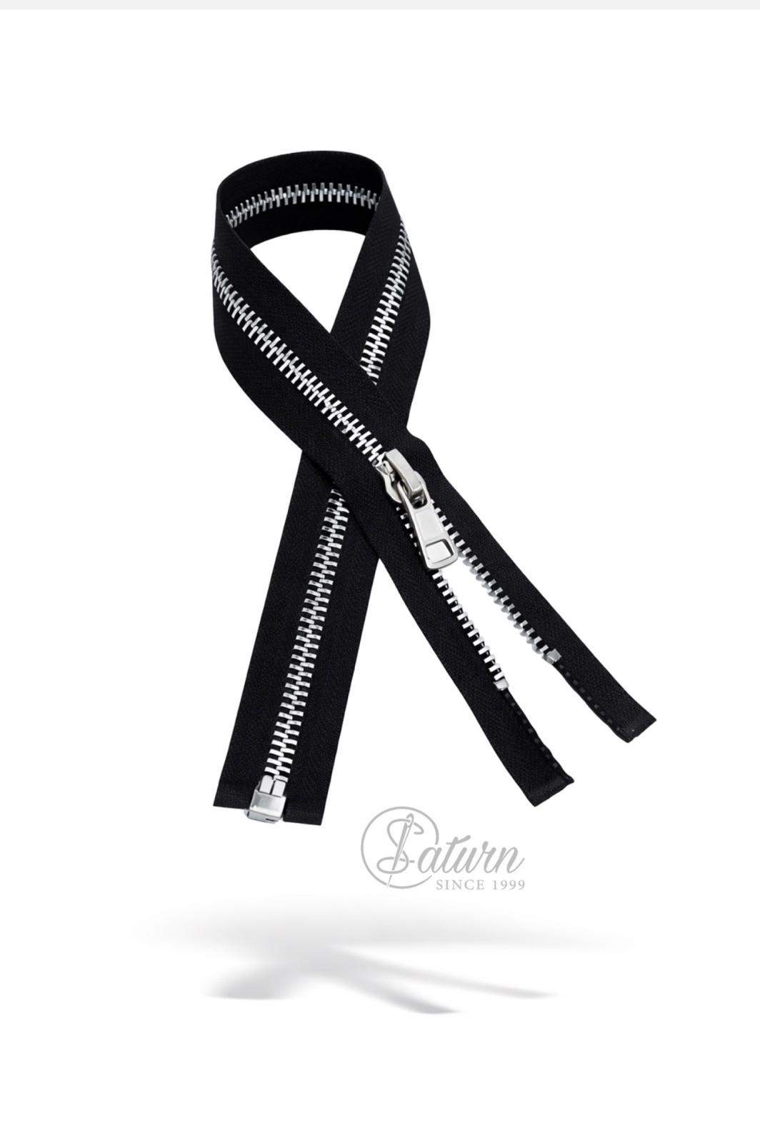 Fermoar Metalic Detasabil Tip 8 – 50–70 cm, 50 Bucati/Pachet, Pentru Haine/Jachete si Geci