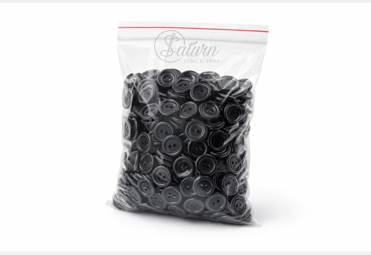 Nasturi Palton Dama Barbati cu Doua Gauri Model 2 – 34.3 mm – Negri – 100 Buc/Pachet