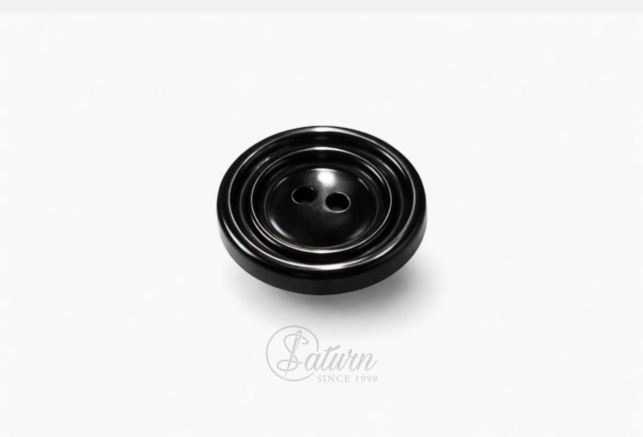 Nasturi Palton Dama Barbati cu Doua Gauri Model 6 – 54L – 34.3 mm – Negri – 100 Buc/Pachet