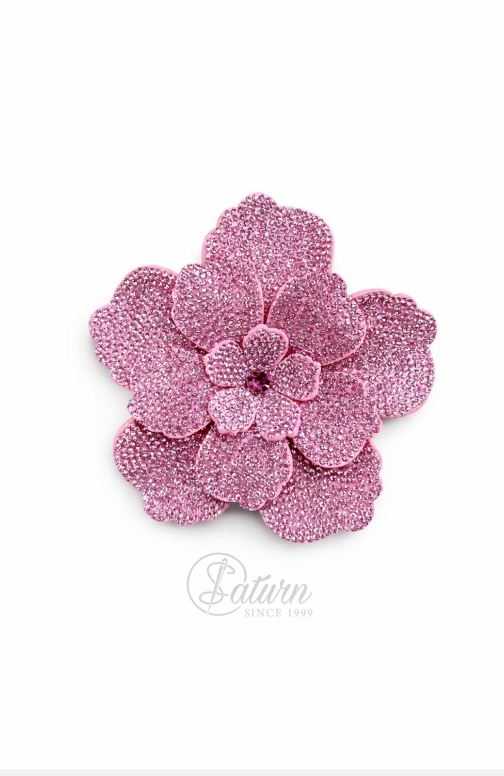 Floare Decorativa din Stras pentru Cusut – Model SCH01, 11 cm