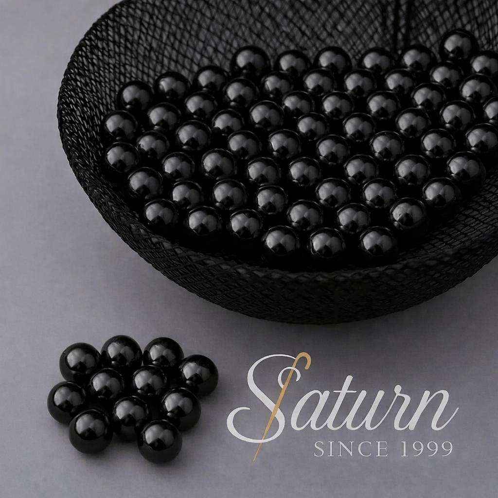 Perle Negre decorative de cusut 25 mm/500g/punga