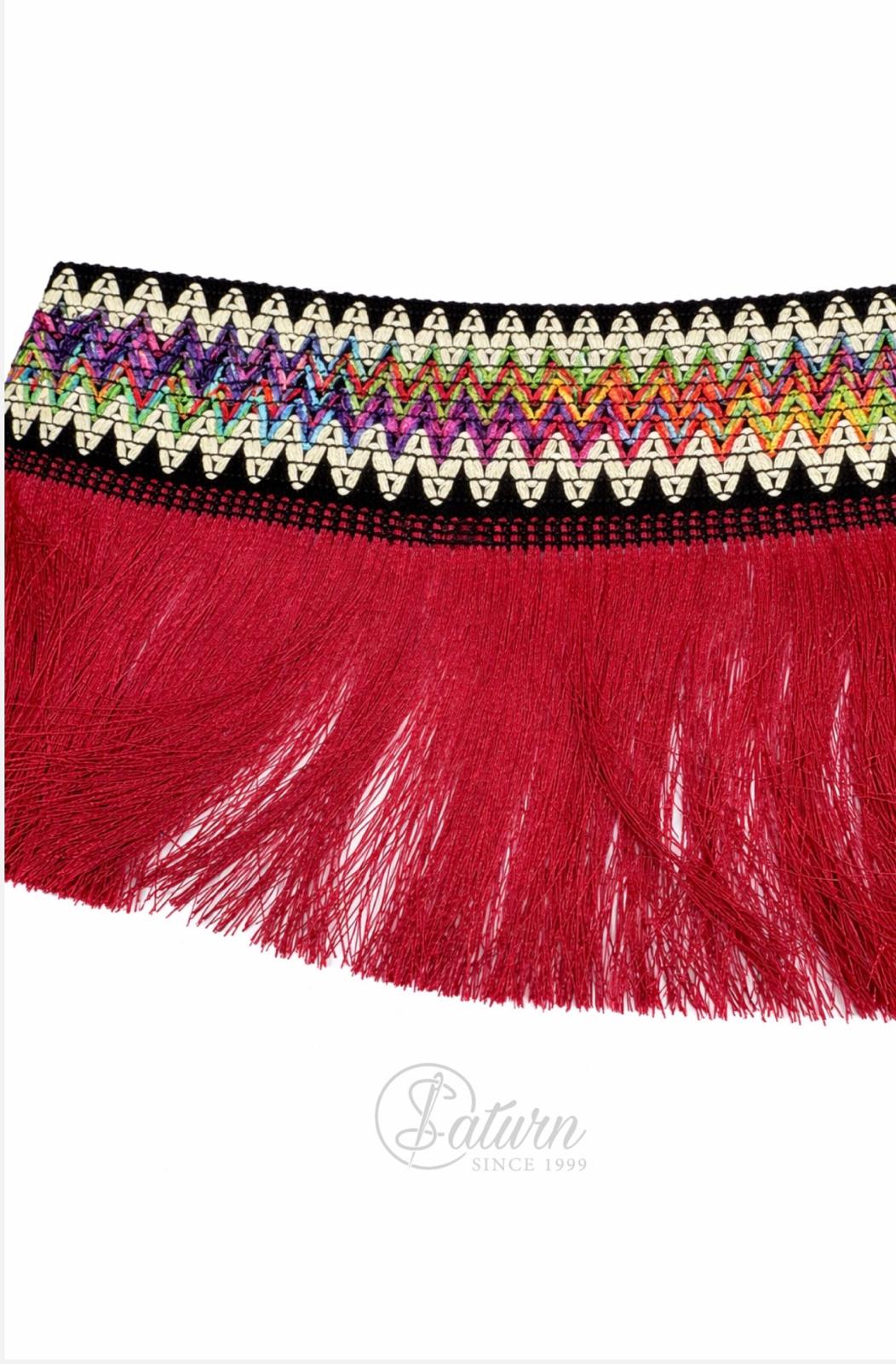 Banda Decorativa cu Franjuri 15 cm –  Culori Diverse