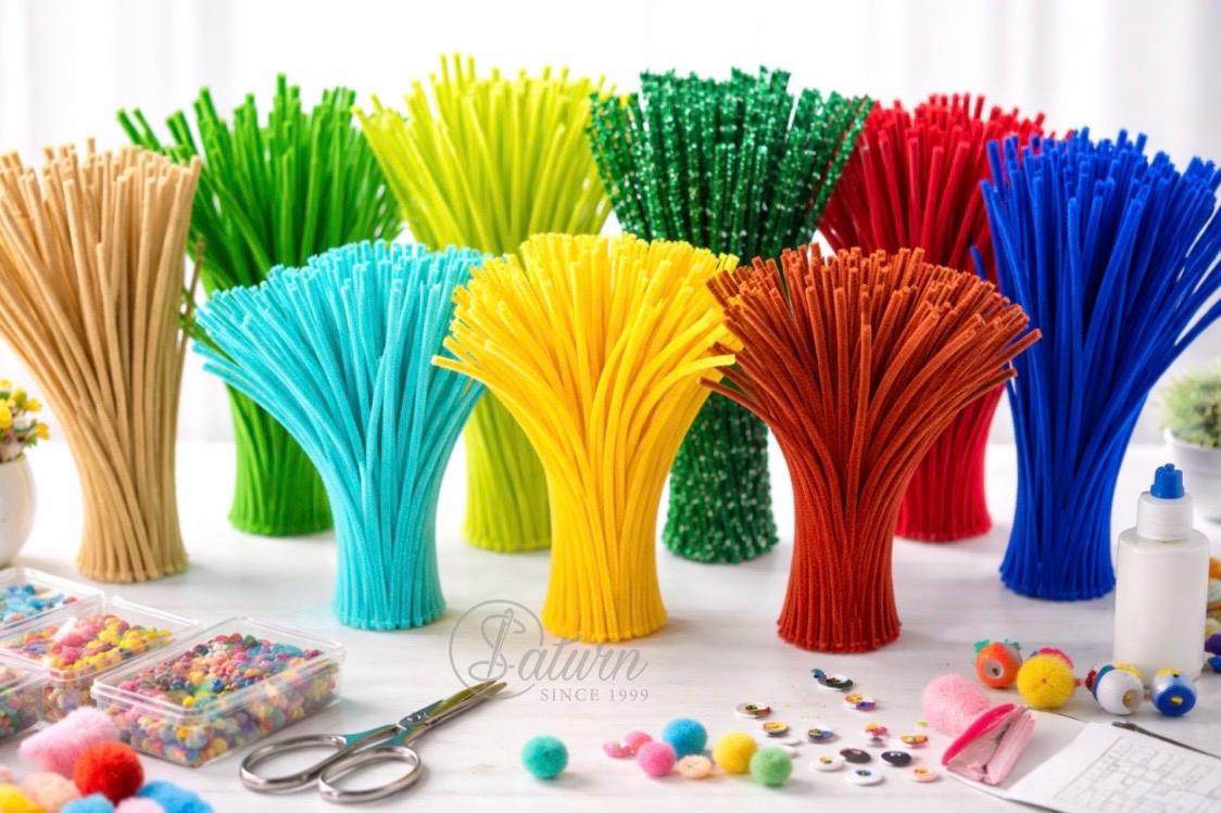 Sarma plusata pentru craft si decoratiuni – set 100 bucati/30cm/07mm/sarma colorata handmade