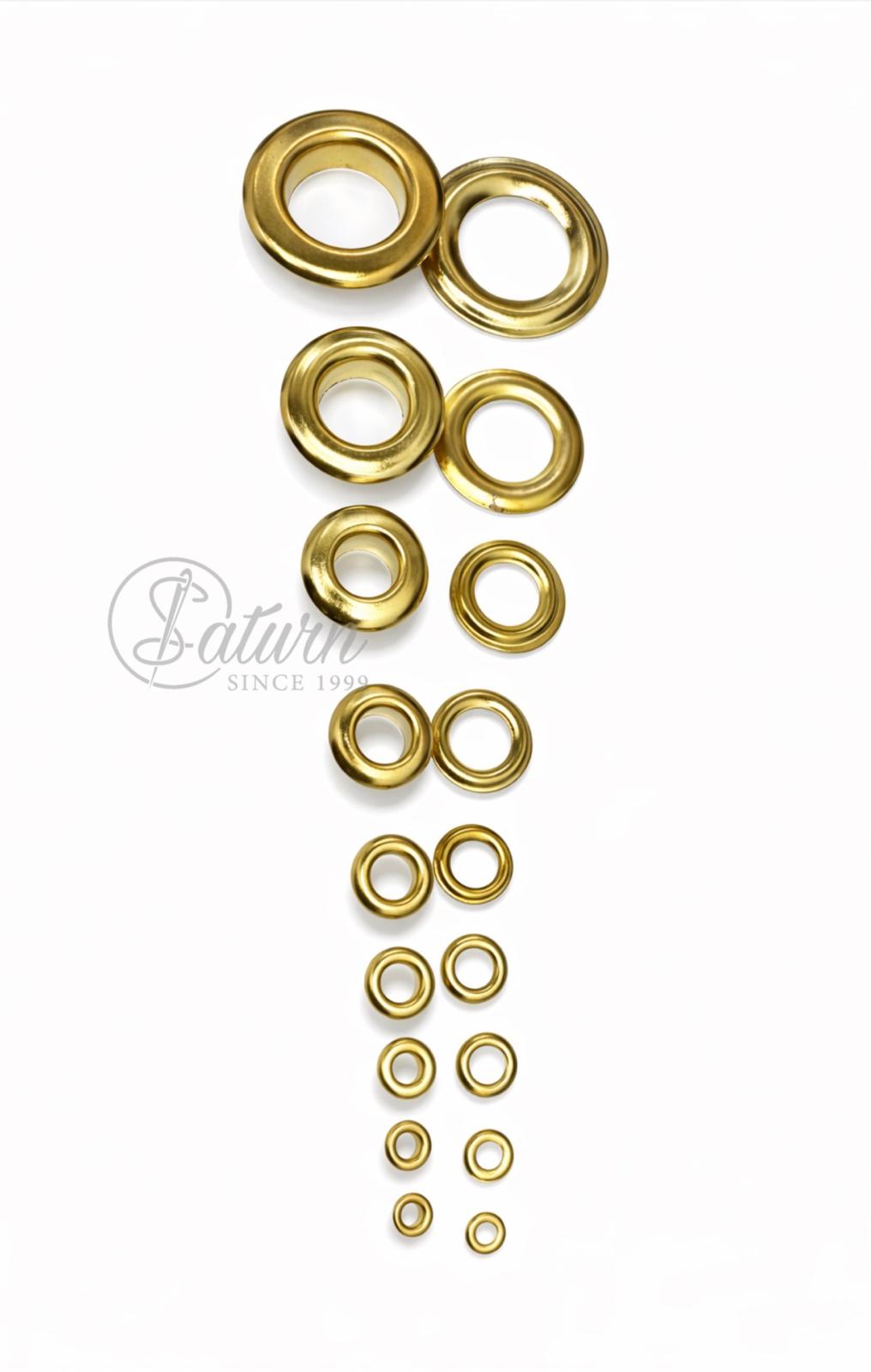 Capse/Ocheti metalici aurii pentru textile pentru blugi, geci, incaltaminte si proiecte DIY