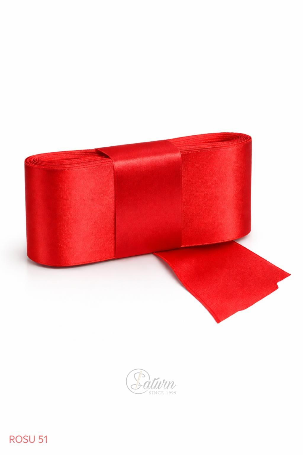 Banda dublu satin 6 cm – panglica satin decorativa, rola 10 metri