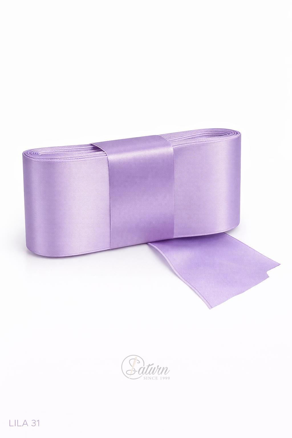 Banda dublu satin 6 cm – panglica satin decorativa, rola 10 metri