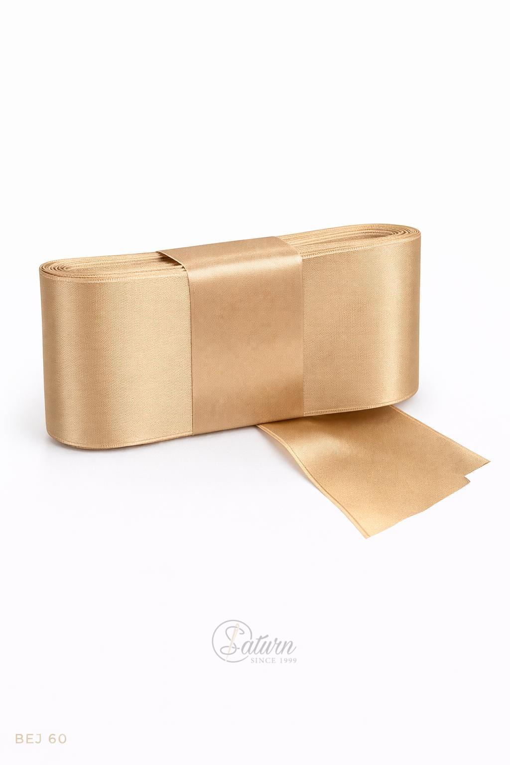 Banda dublu satin 6 cm – panglica satin decorativa, rola 10 metri