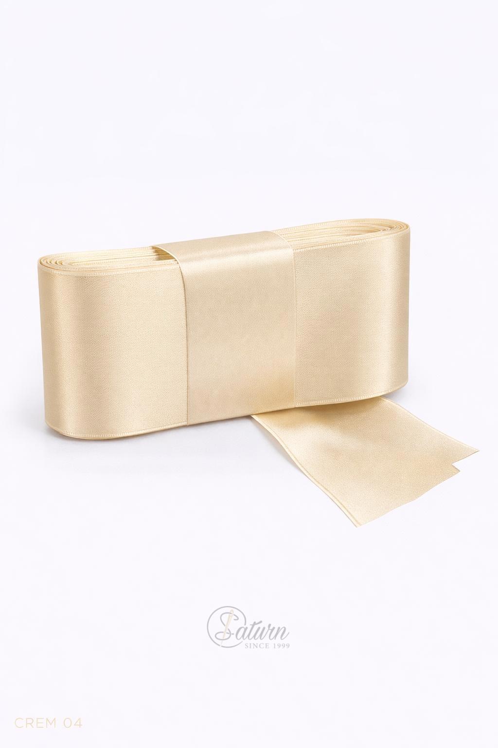 Banda dublu satin 6 cm – panglica satin decorativa, rola 10 metri