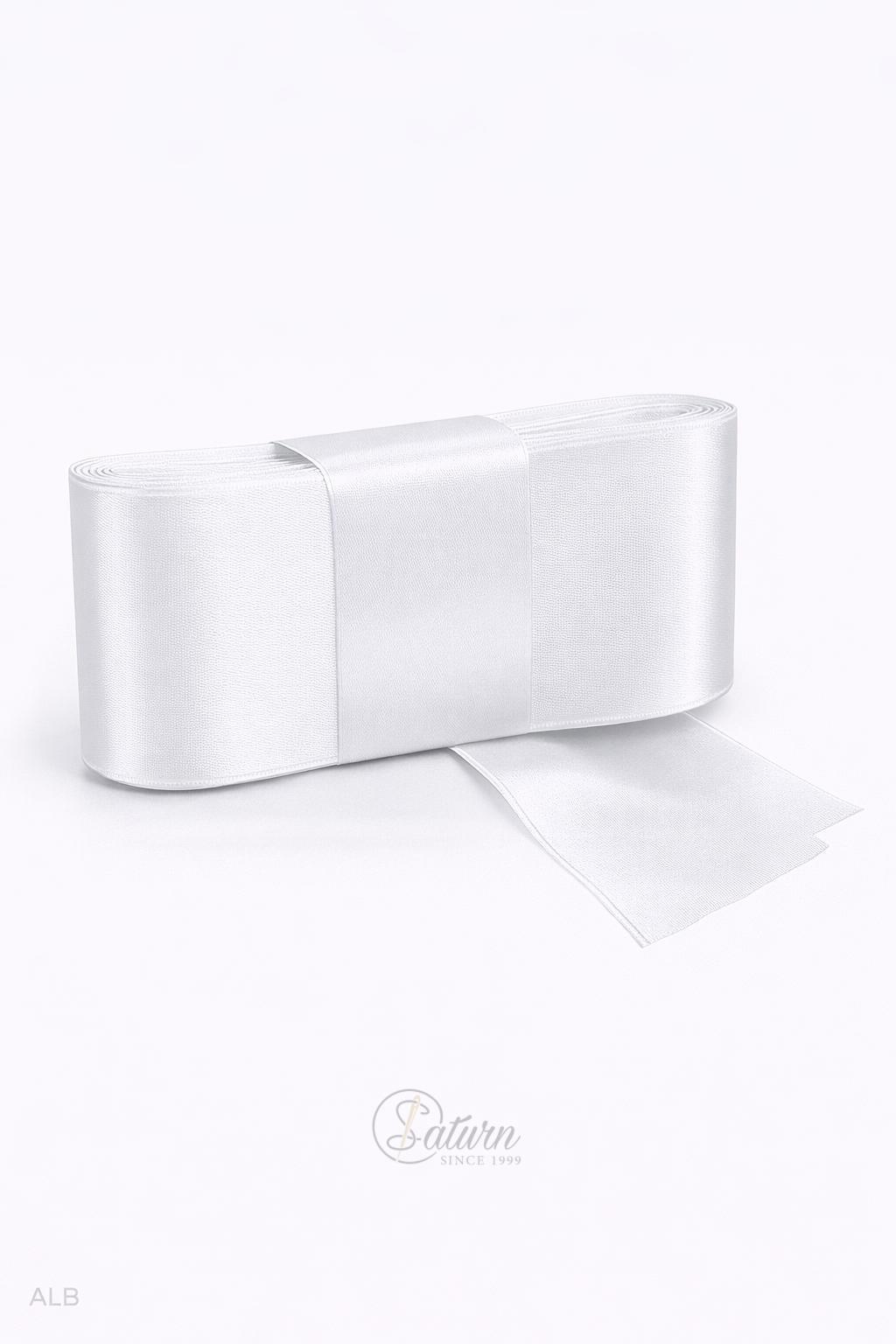 Banda dublu satin 6 cm – panglica satin decorativa, rola 10 metri