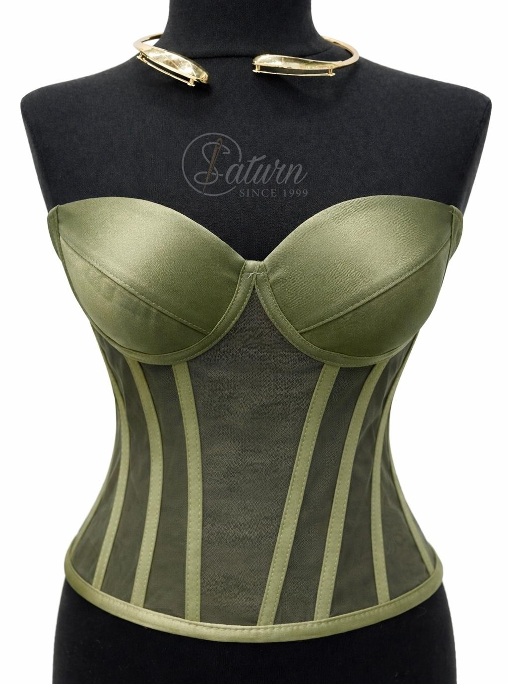 Corset Modelator Cu Cupe, Material Satin M1