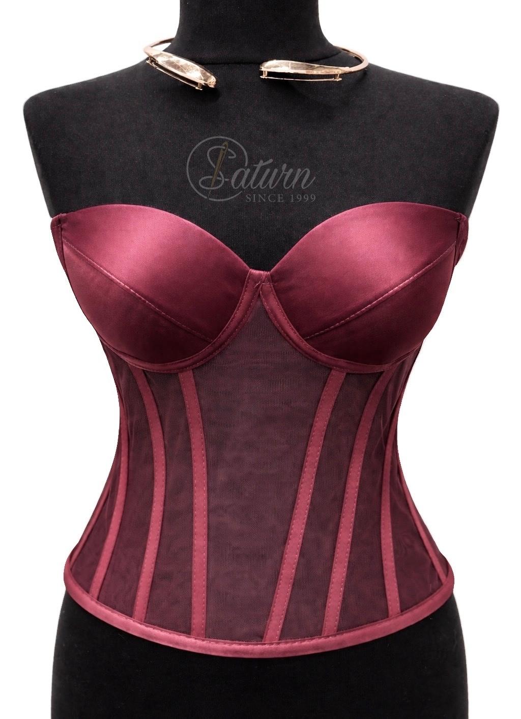Corset Modelator Cu Cupe, Material Satin M1