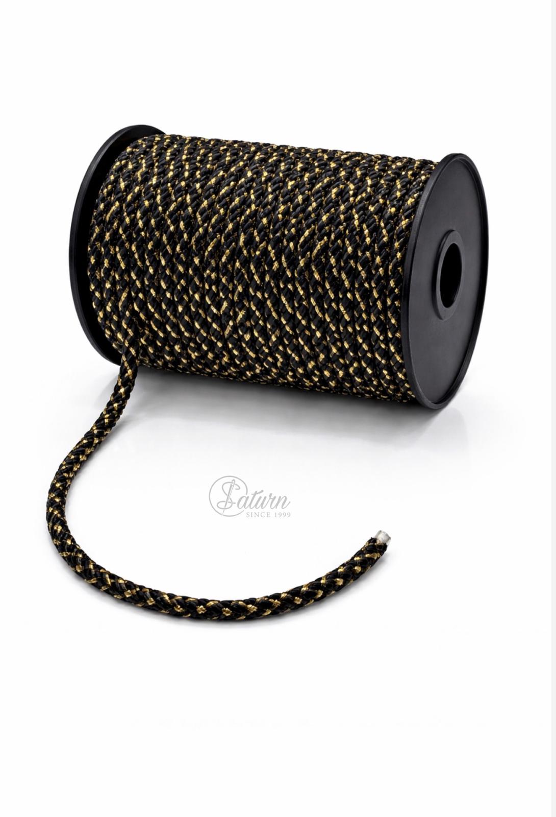 Snur Rasucit din Poliester 6 mm – Rolă 25 m – Accesoriu Decorativ Textil