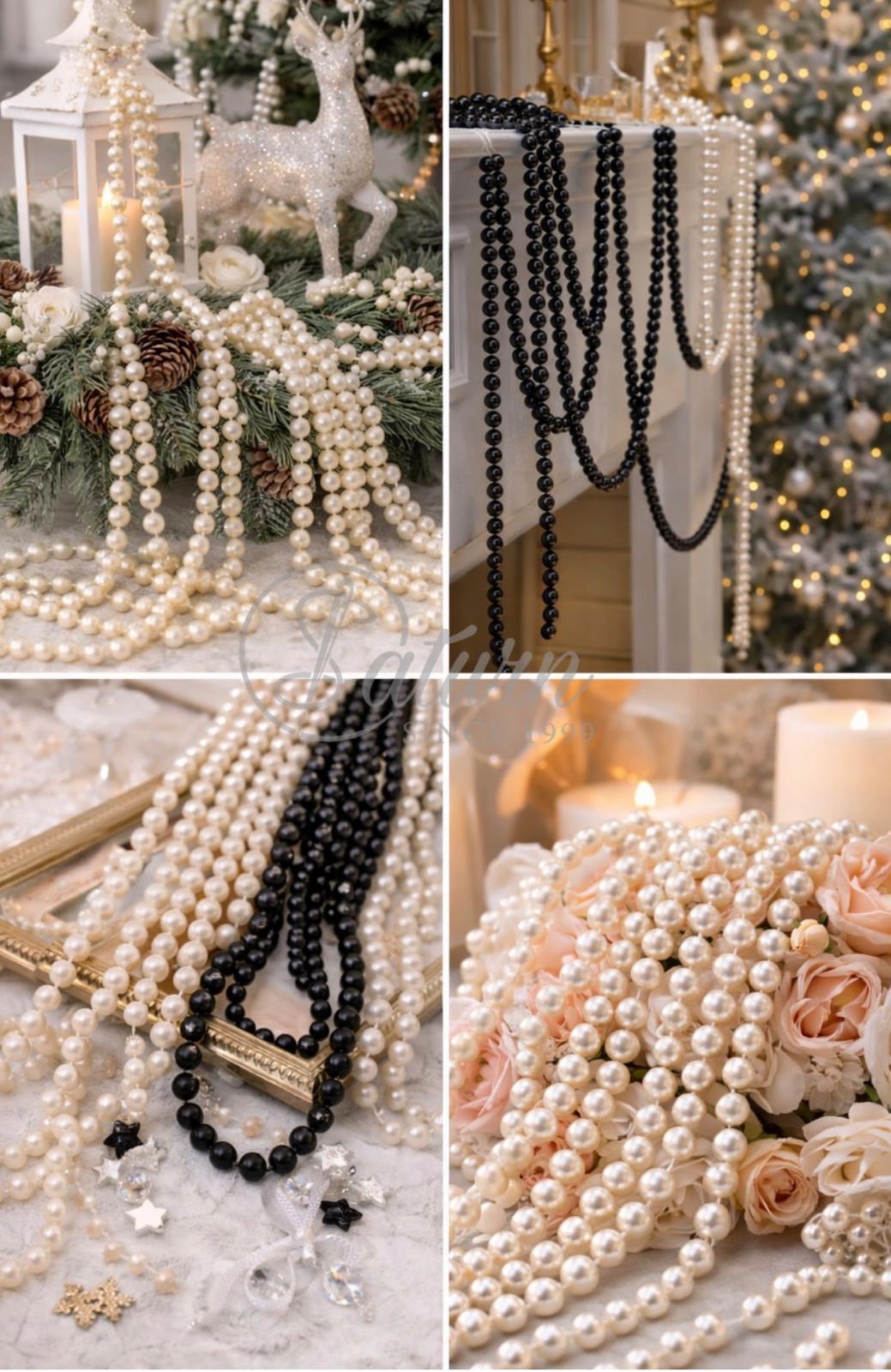 Perle pe sirag 10 mm – margele decorative pentru bijuterii si accesorii handmade/8yards rola(7,3Metri)