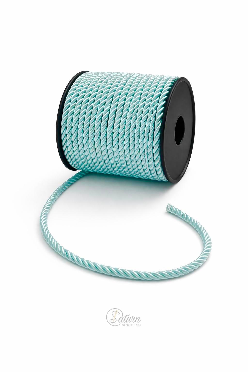 Snur Rasucit din Poliester 4 mm – Rola 25 m – Accesoriu Decorativ Textil