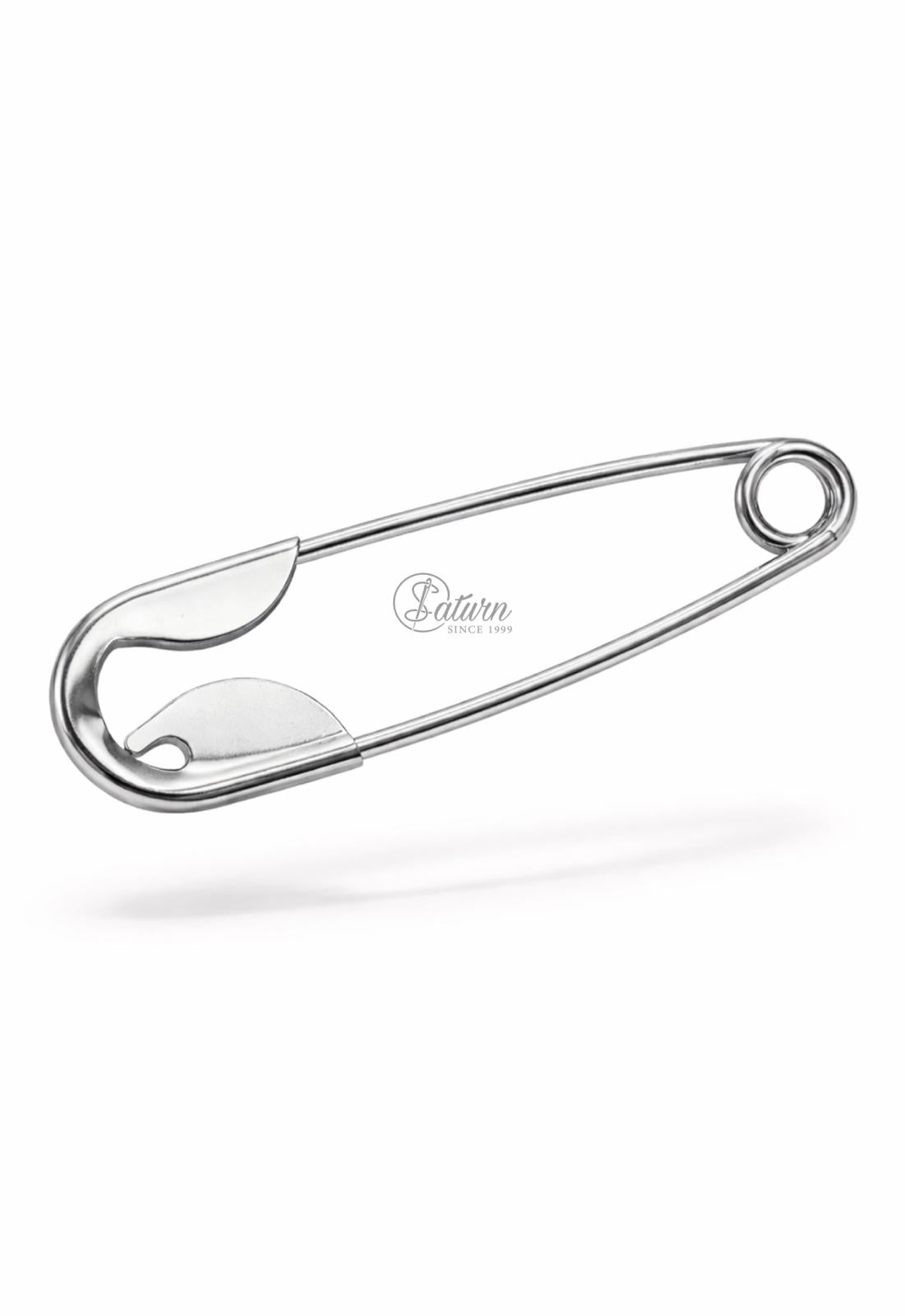 Ac de siguranta metalic  10 cm, ac decorativ mare pentru prindere textile si accesorii