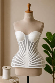 Corset care Evidentiaza talia si bustul cu Cupe Integrate si Snur la Spate M19
